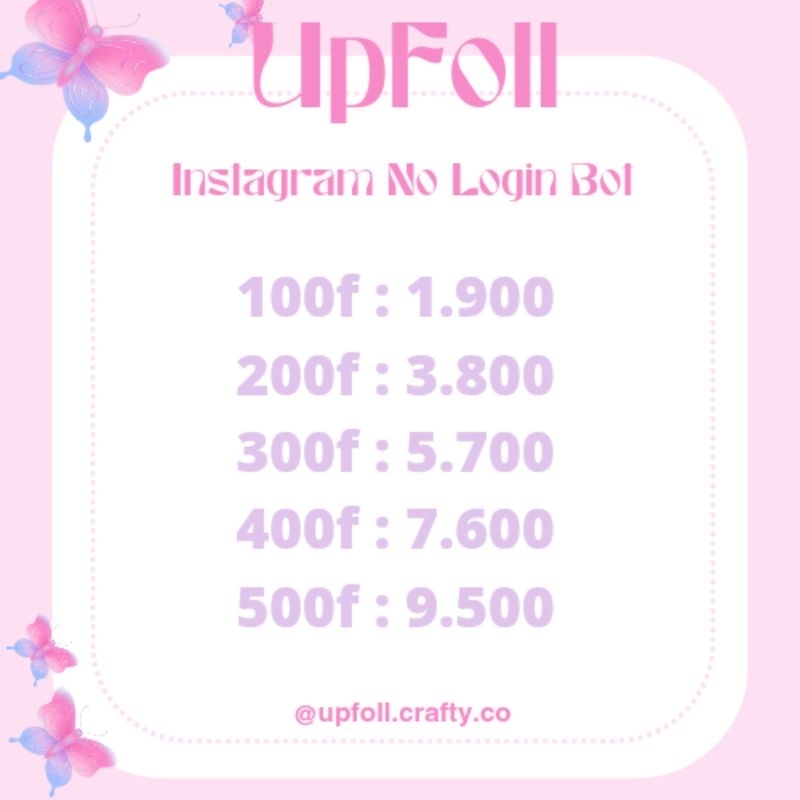 Followers Instagram Bot Nologin [ BACA DESKRIPSI  ]