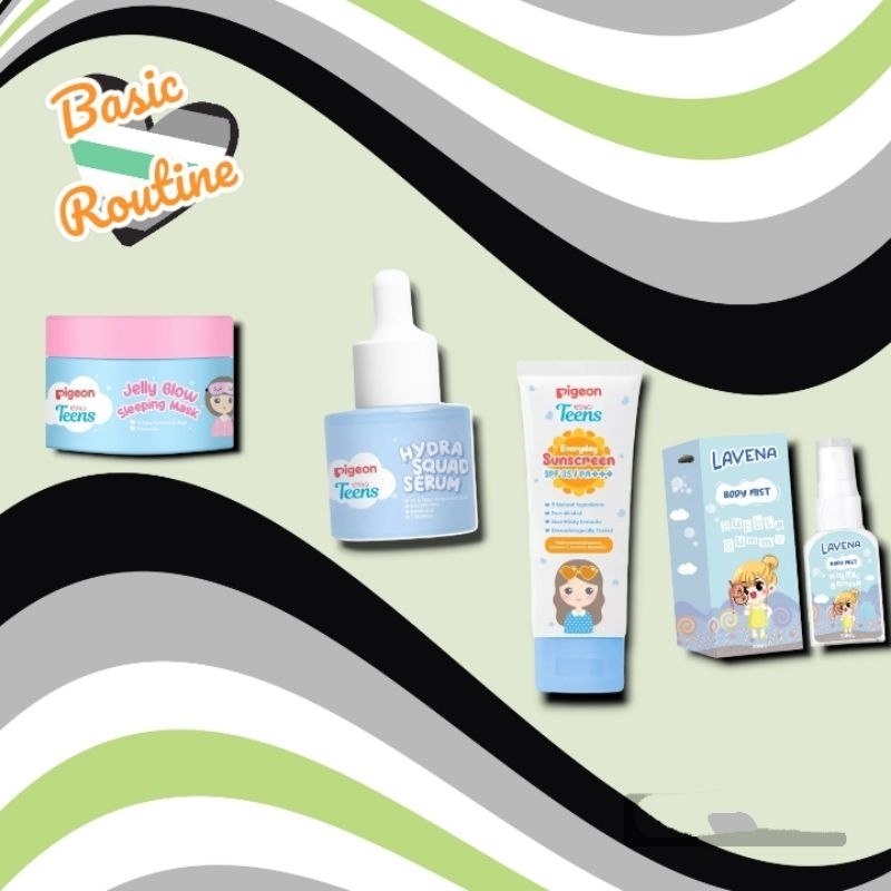 Pigeon 1 Set Skincare Anak Remaja Bpom Glowing  Paket Isi 4
