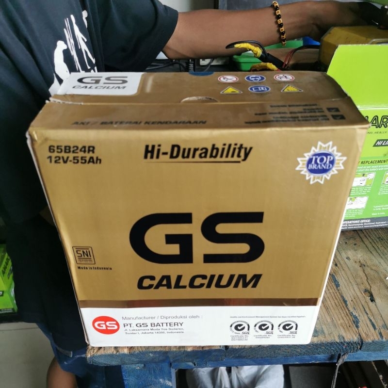AKI BATERAI GS ASTRA CALCIUM 65B24R 55AH MOBIL AVANZA XENIA RUSH VELOZ
