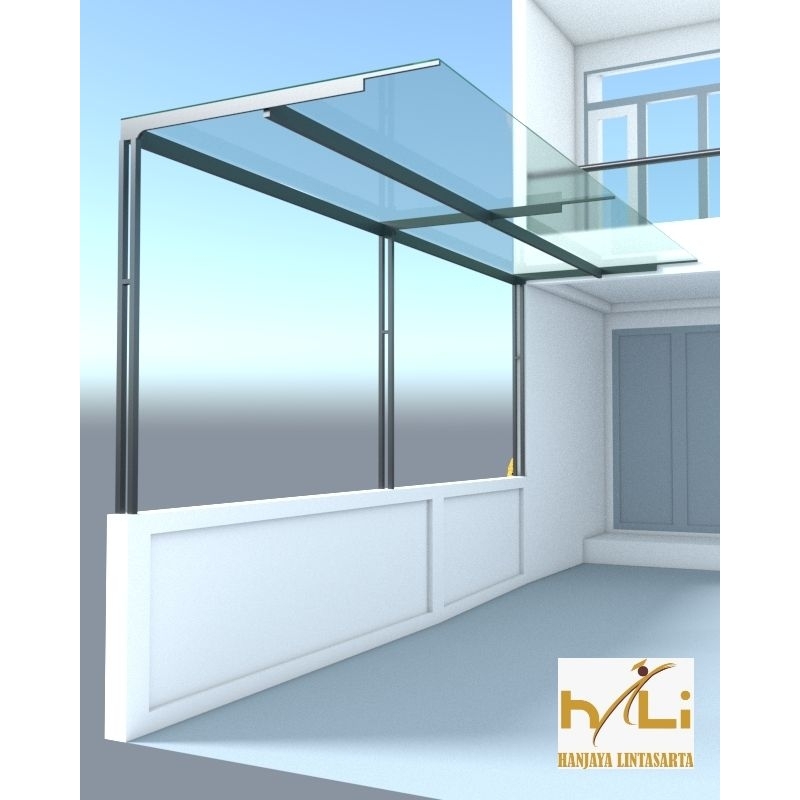 Kanopi / Canopy Kaca Minimalis