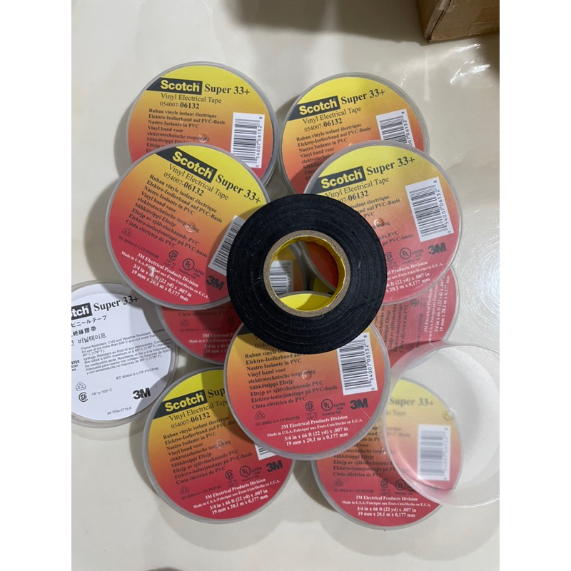 3M Isolasi Listrik Scotch Super 33+ Vinyl Electrical Tape scot 33