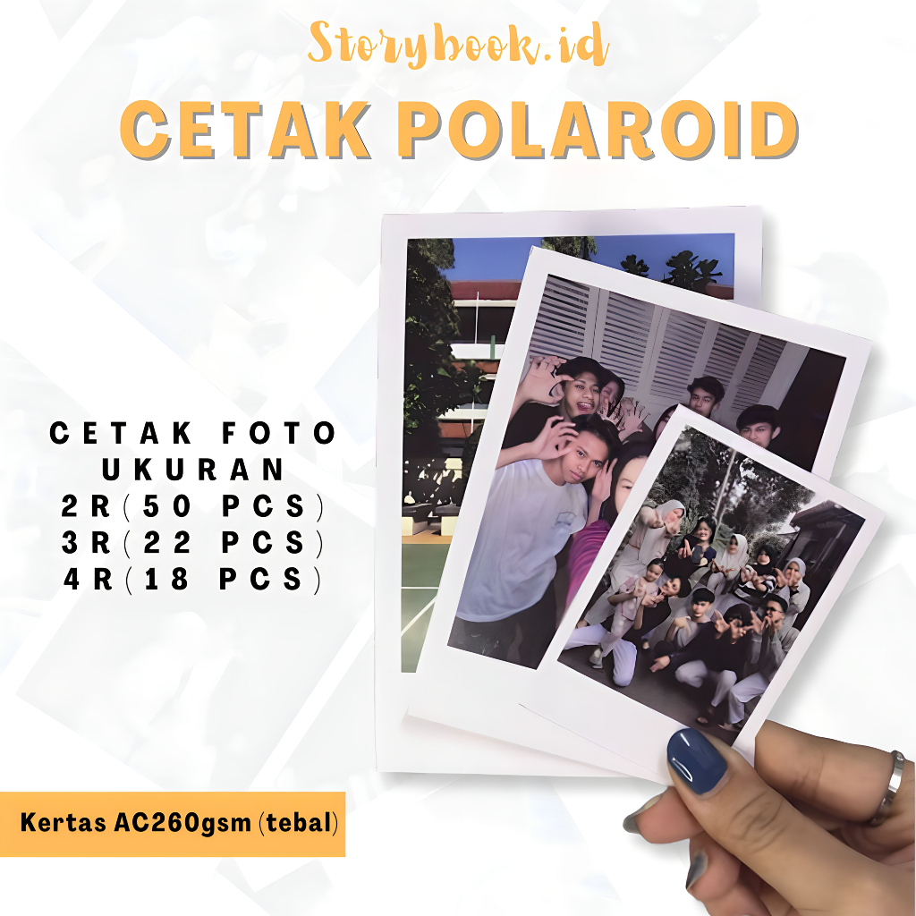 (1 HARI JADI) POLAROID / CETAK FOTO POLAROID 2R 3R 4R / PROSES CEPAT / CETAK FOTO MURAH / CETAK PHOT