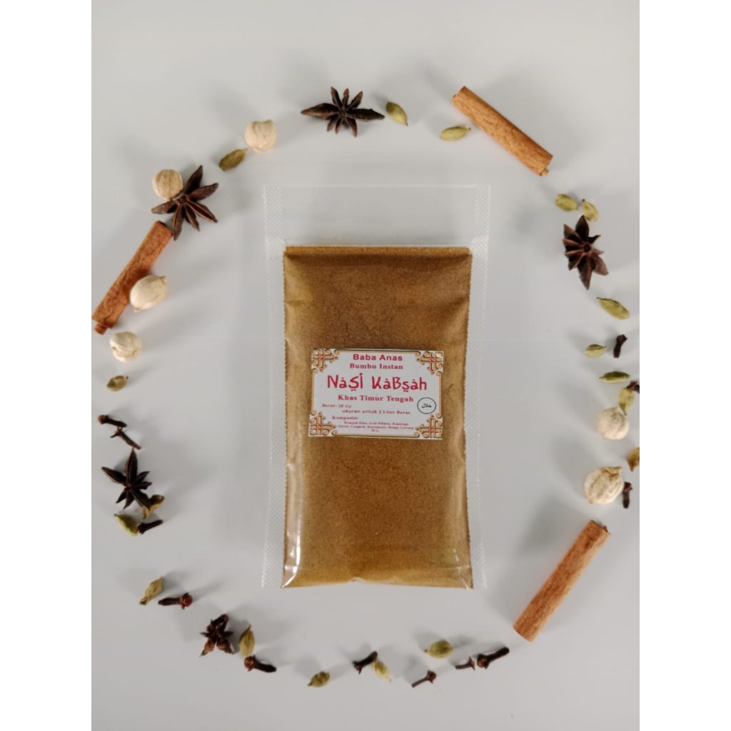 

Bumbu Nasi Kabsah Instant 100gr / Instant Kabsah Seasoning 100gr