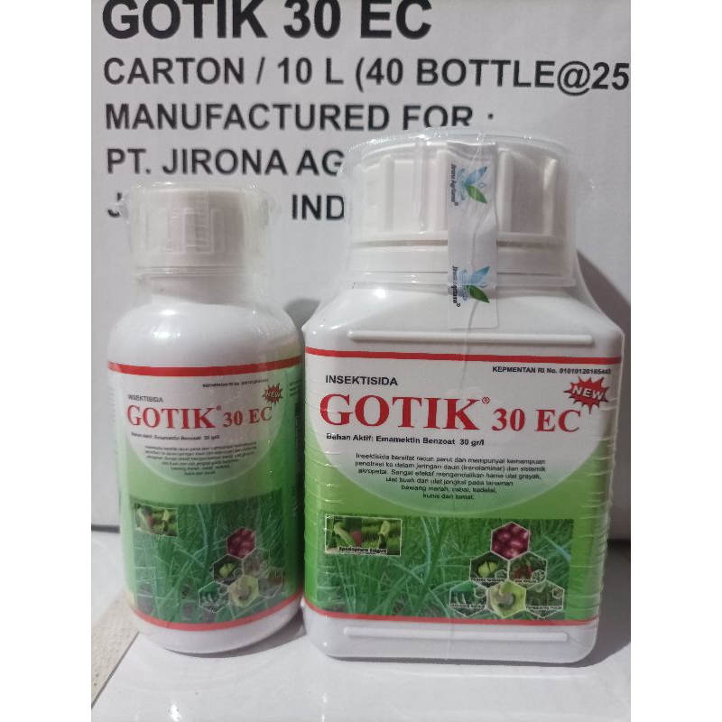 INSEKTISIDA GOTIK 30 EC 100ml. EMAMECTIN BENZOAT OBAT ULER