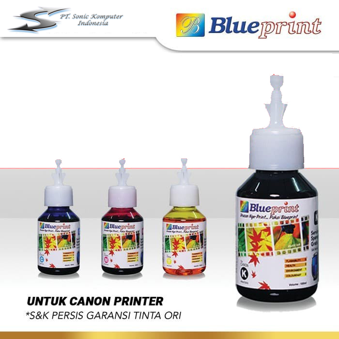 Tinta Canon BLUEPRINT Refill For Printer Canon IP2770 MG2570 100Ml