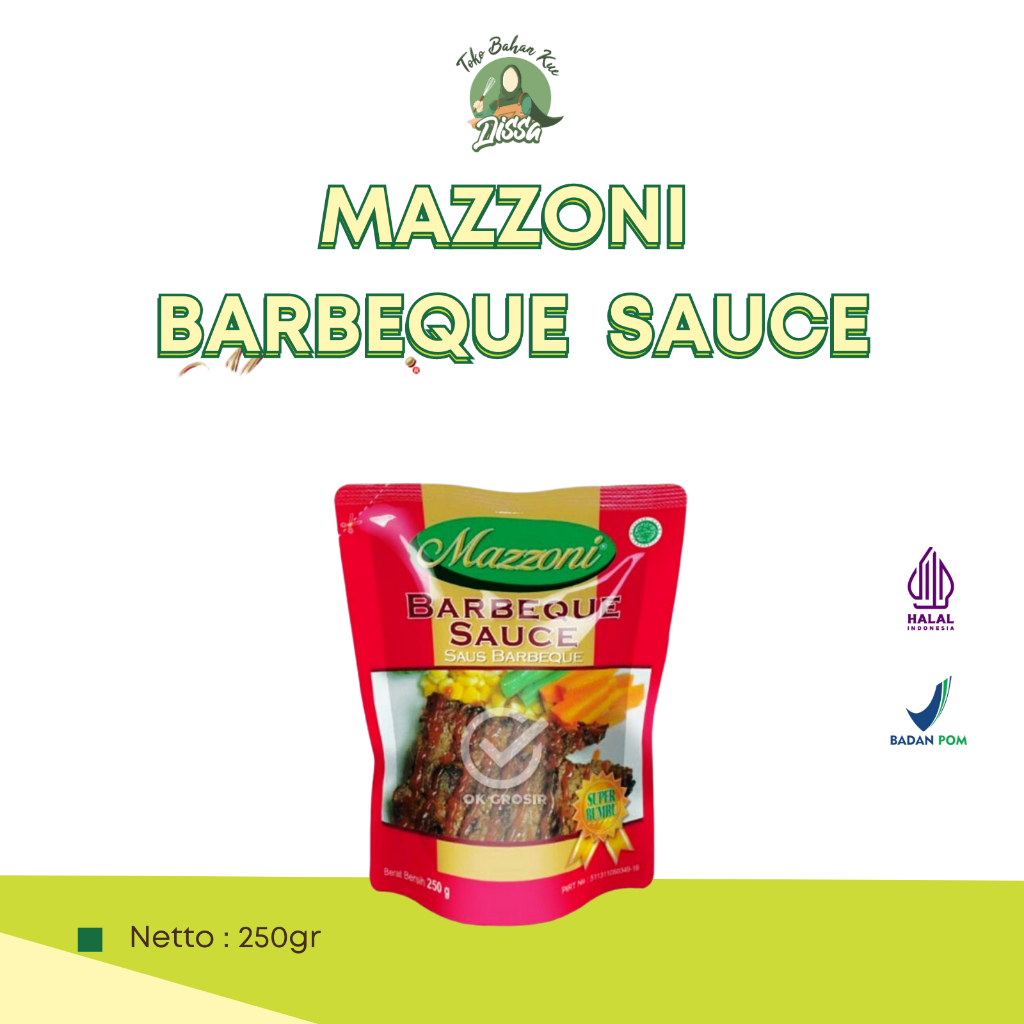 

Mazzoni Barbeque Sauce 250gr | Saus Barbeque by Mazzoni - Tobaqdissa