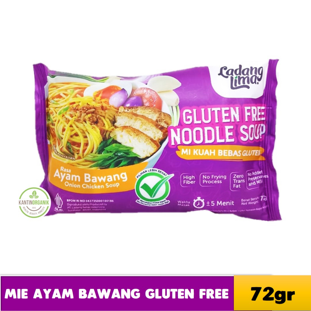 

Mie Gluten Free Ladang Lima - Rasa Ayam Bawang