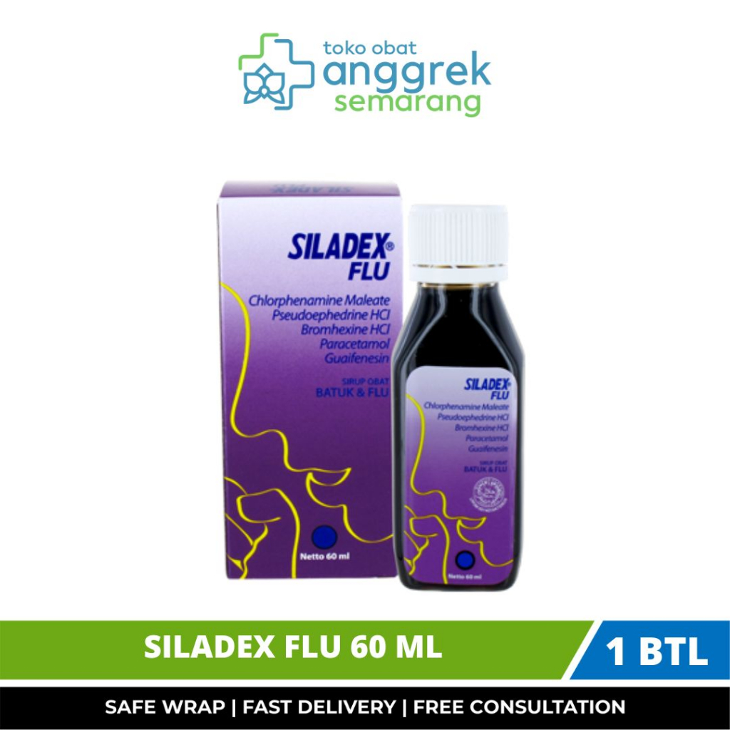 SILADEX FLU SYRUP 60 ML/OBAT BATUK BERDAHAK DAN PILEK