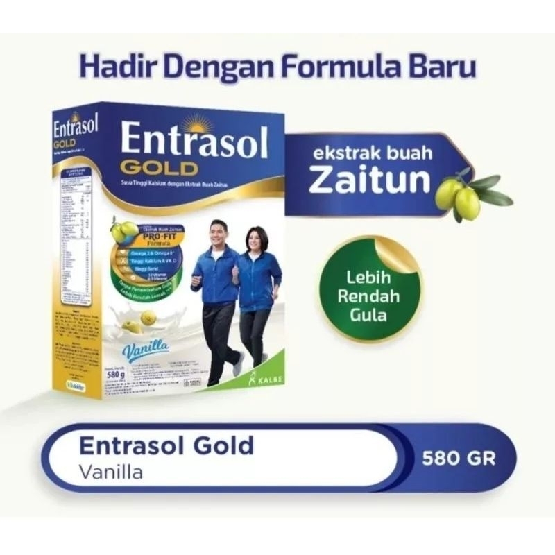 

Entrasol Gold Vanilla dan Coklat 580gr