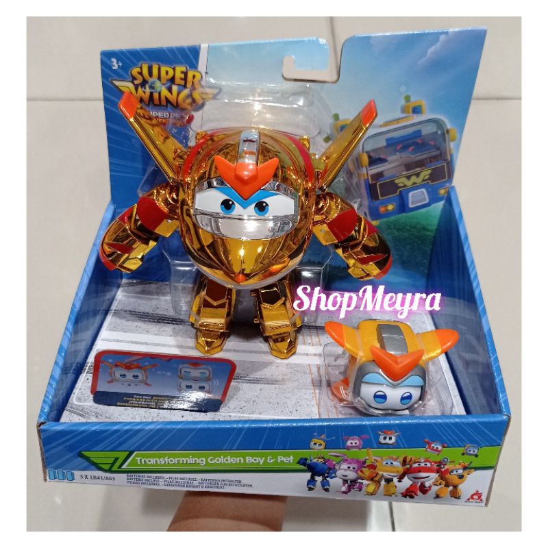 Super Wings Superpet Adventures Transforming Golden Boy and Pet