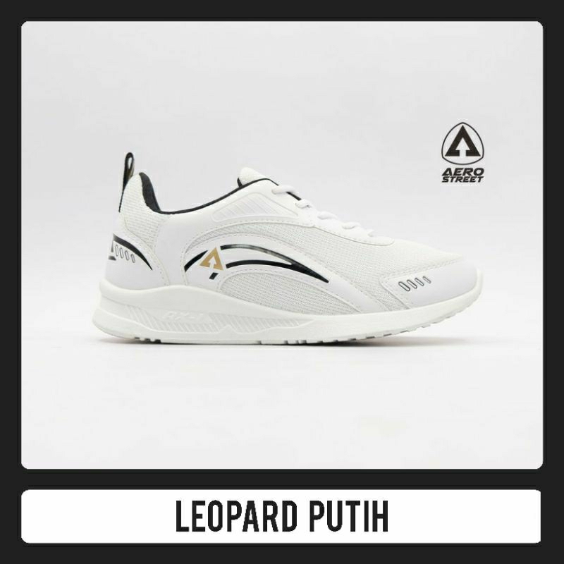 Aerostreet Leopard Putih - Sepatu Sneakers Pria Wanita Aero Limited