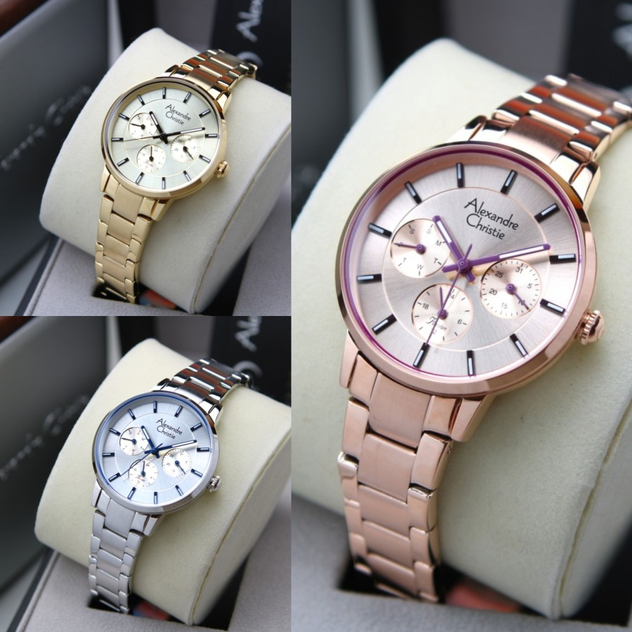 JAM TANGAN WANITA ALEXANDRE CHRISTIE AC 2927 AC2927 ROSE GOLD BF SERIES TERBARU ORIGINAL