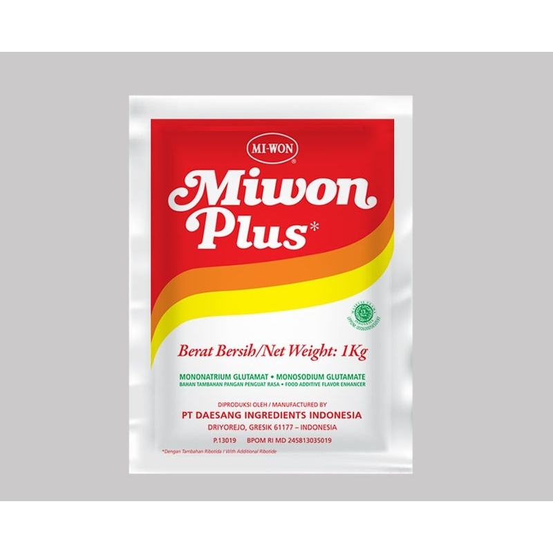 

Penyedap Rasa Miwon Plus & Aji Plus 1 kg