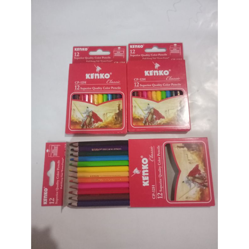 

pensil 12 warna kenko/pensil 12 warna kenko pendek/ kenko color pensil cp-12 Half classic