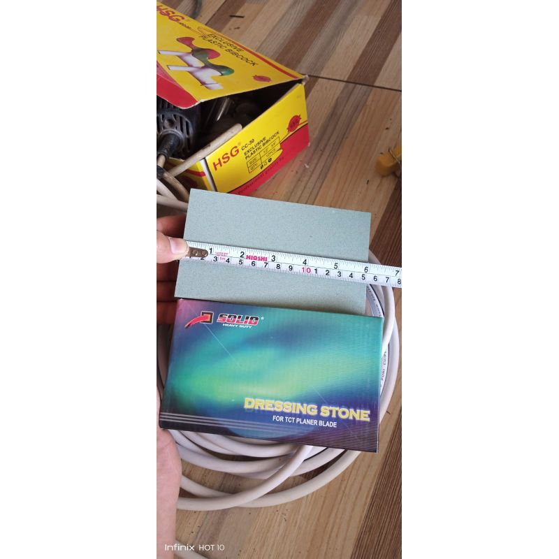 Batu asah solid mata pisau ketam TCT planer blade 6 inch 15 x 9 x 2 cm