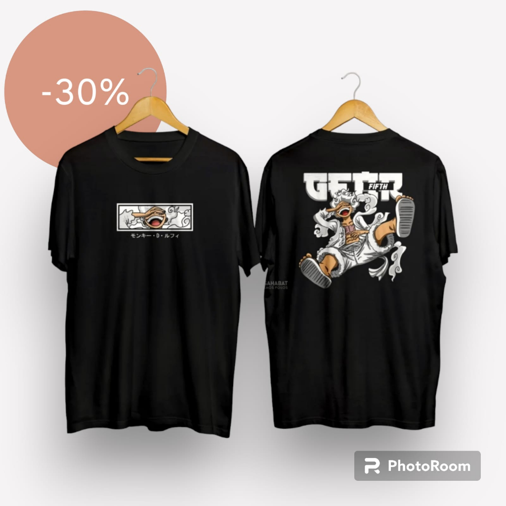 Baju Kaos anak Motif Monkey D luffy Gear 5