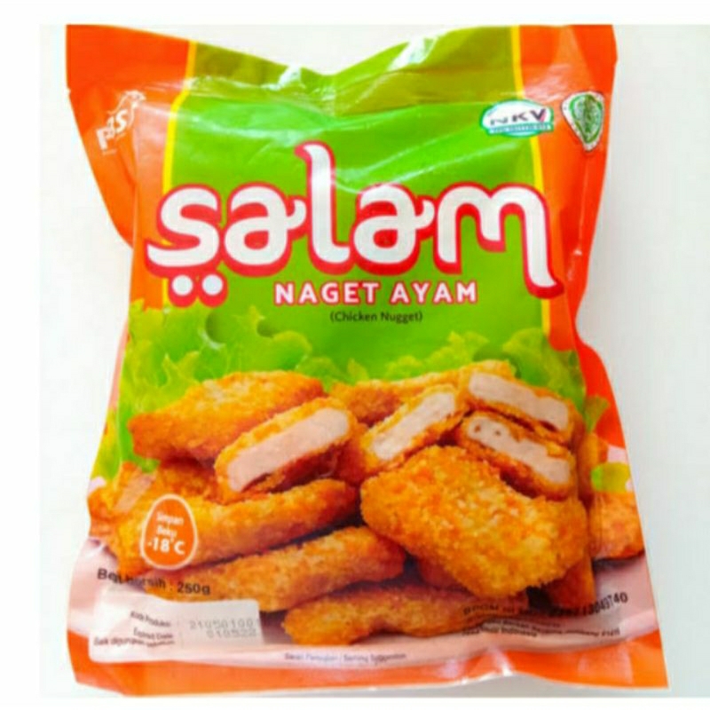 

Naget Ayam merk SALAM (500gr / 250 gr)