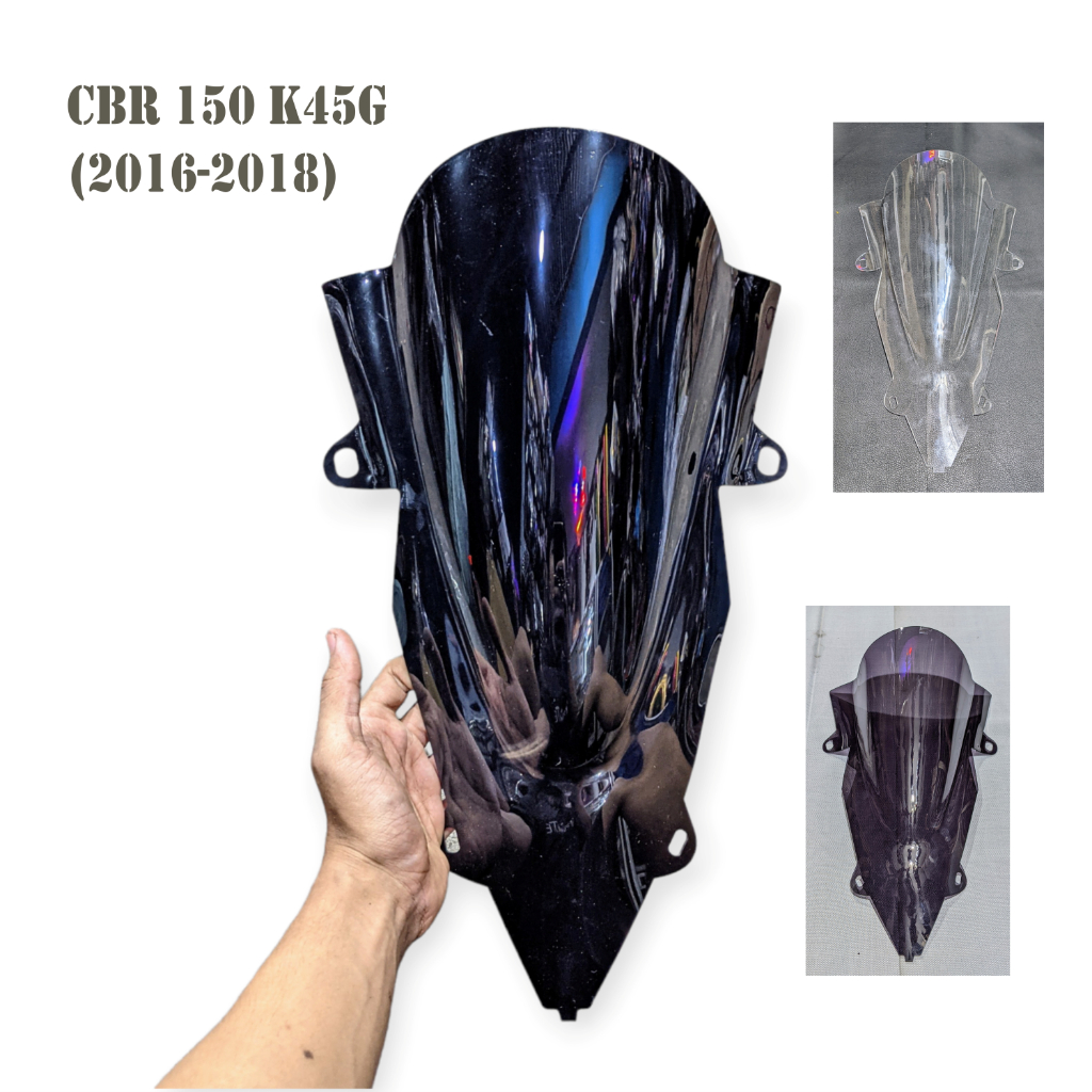 Windshield Honda CBR 150R K45G Facelift 2016-2018 Model Jenong - Visor CBR150R Karbon