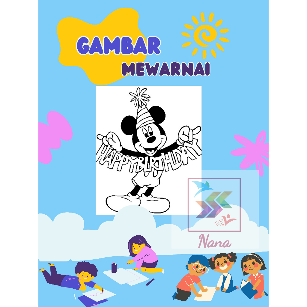 

Gambar Sketsa Mewarnai / Mickey Mouse / Part 1 / Gambar Sketsa / Gambar mewarnai / Kertas Gambar Mewarnai / Kertas Gambar / Mewarnai / Seketsa Lukis / Drawing Sketch / Menggambar / Colouring Anak / Colouring