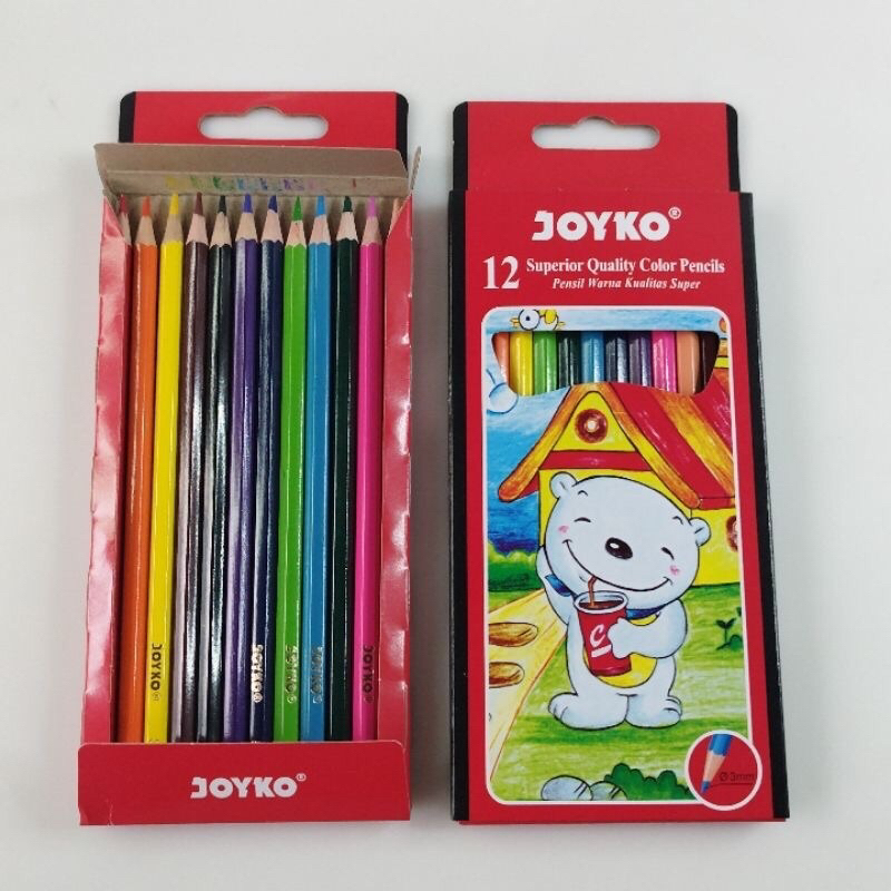 

12pcs Pensil Warna Joyko