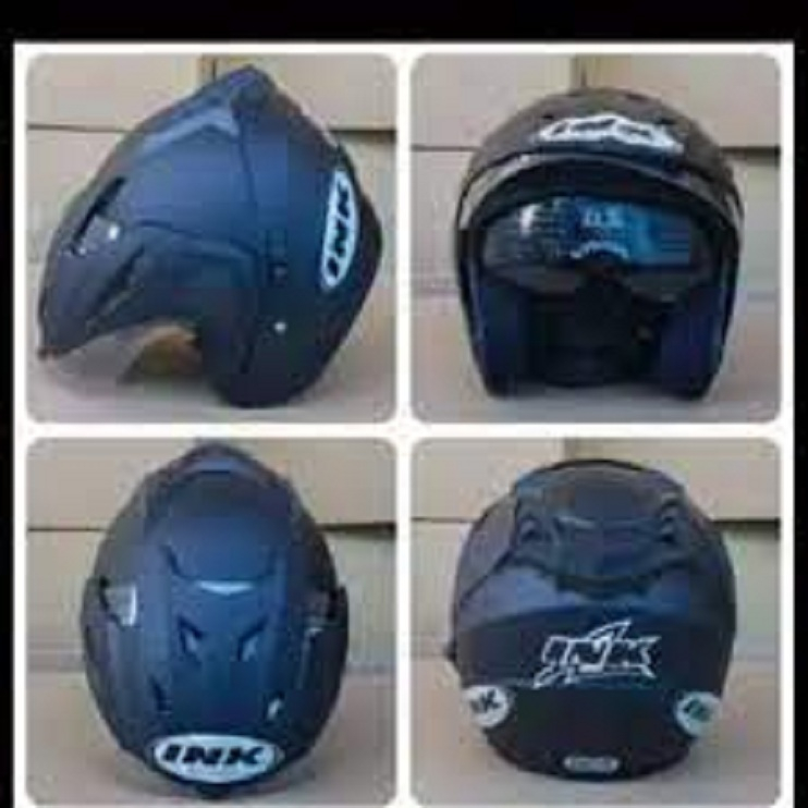 PROMO   OBRAL HELM INK DOUBLE VISOR MERK FNY PACKING KARDUS BER SNI