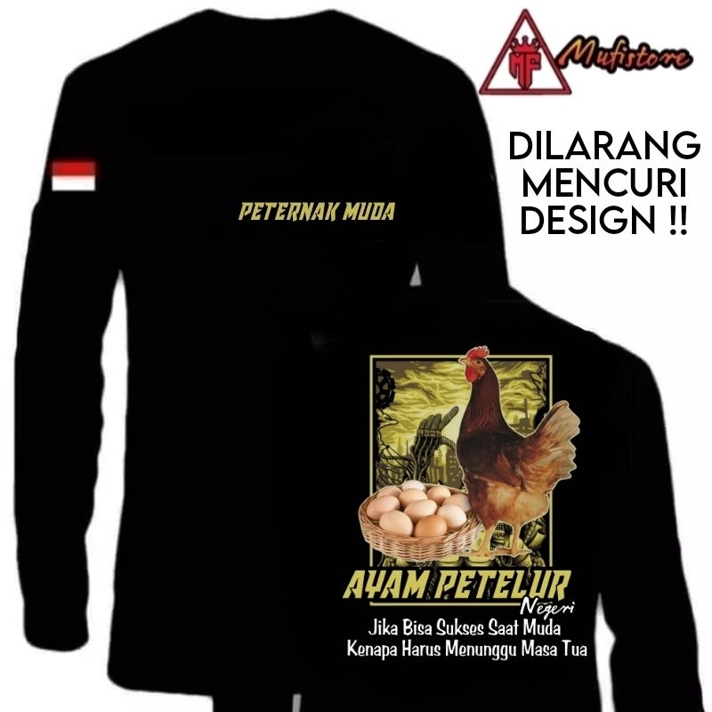 KAOS AYAM PETELUR BAHAN ADEM TERBARU