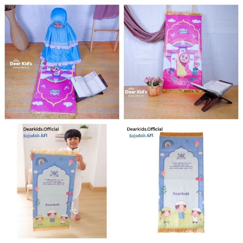 [ SAJADAH AFI KODE 1-30 ] By Dearkids sajadah anti slip sajadah anak alas sholat sajadah costum prod