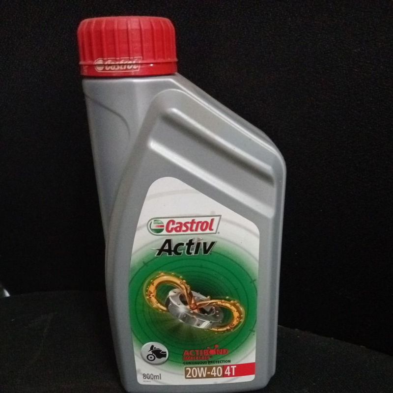 Oli 4T Castrol Activ Extra Actibond Molecules 20w40 800ml Oil Mesin Motor Manual 4 Tak 0.8L 0.8 Lite