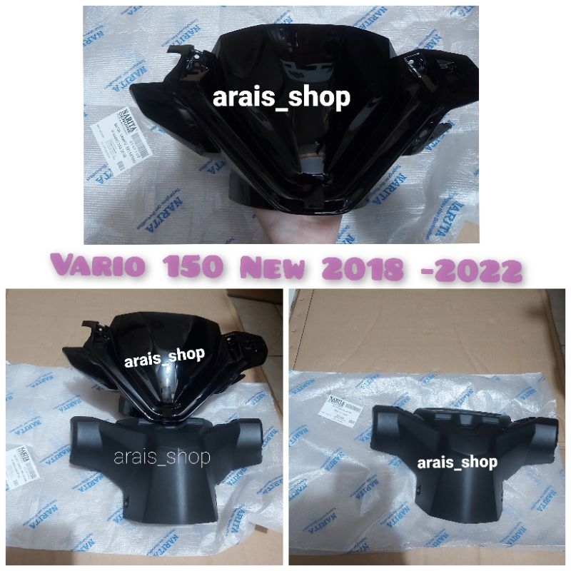 Batok Depan Hitam Batok Belakang  vario 150 New hitam 2018 - 2022 Batok depan Belakang vario 150 New