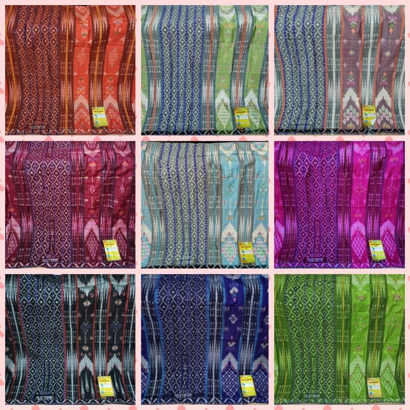 SARUNG MUSTAMIN SUTERA 210 KEMBANG JENTIK MANIS