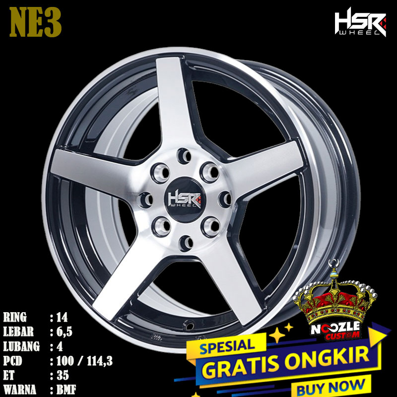 Velg Mobil R14 Terbar HSR Ring 14 Lubang 4 Pelek Mobil Ayla Sigra Ring 14