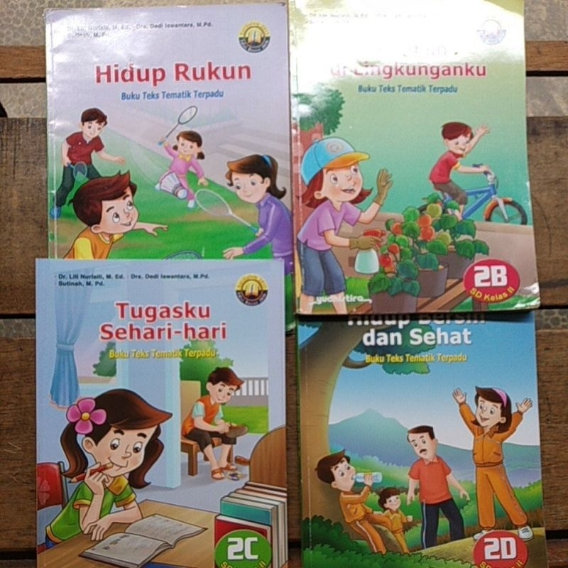 buku sekolah kelas 2a, b, c,d penerbit yudhistira