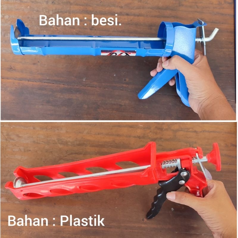 Tempat Lem Silicone Sealant Alat Tembak Lem Silikon kaca aquarium