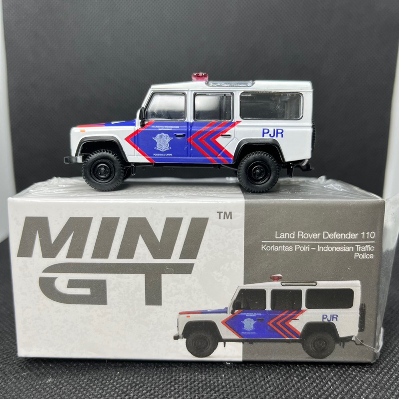 Mini GT 157 Land Rover Defender 110 Korlantas Polri - Indonesian Traffic Police Minigt