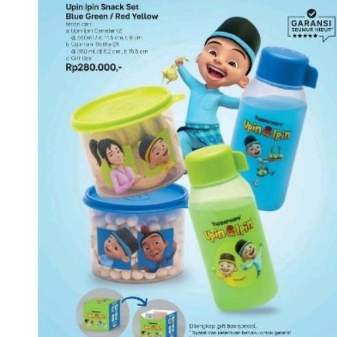 Upin Ipin snack set