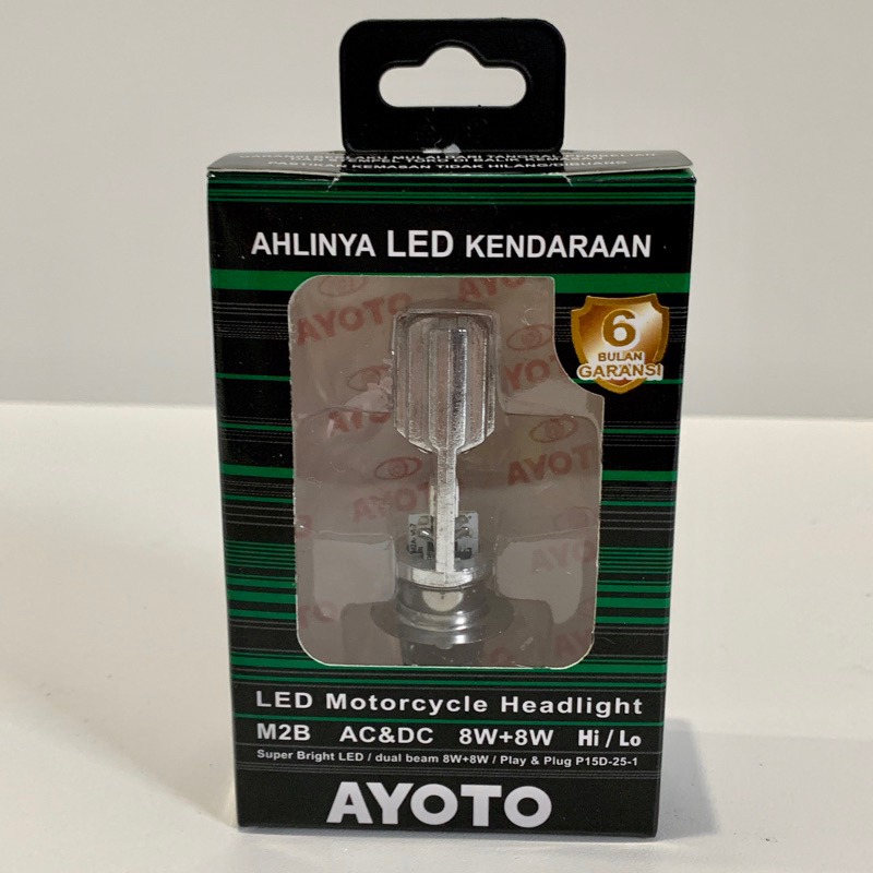 Lampu Depan LED Ayoto 12 V Volt untuk Motor Matic / Bebek