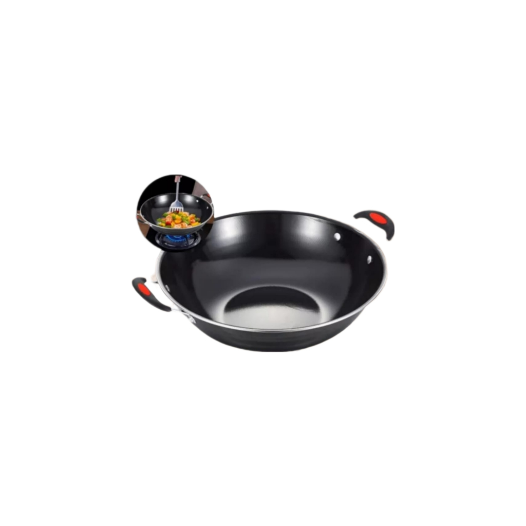 WAJAN ENAMEL GSF ANTI LENGKET & GORES UKURAN 34 CM | WAJAN KUPING/ WAJAN ENAMEL KUPING