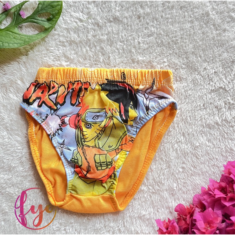 Fyo Celana Dalam Anak Laki-Laki Motif Naruto Spiderman/CD Karakter for KIDS- CD ARDITEX