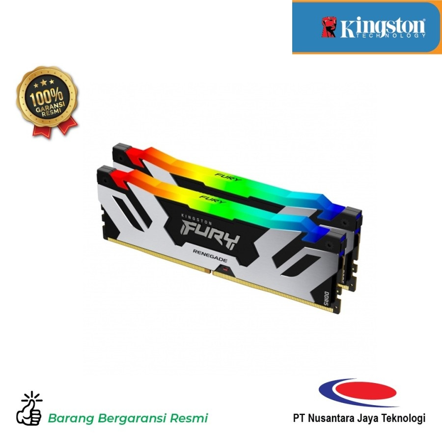 Kingston Memory RAM FURY RENEGADE KF564C32RSAK2-32 32GB (2x16GB) DDR5 6400Mhz RGB