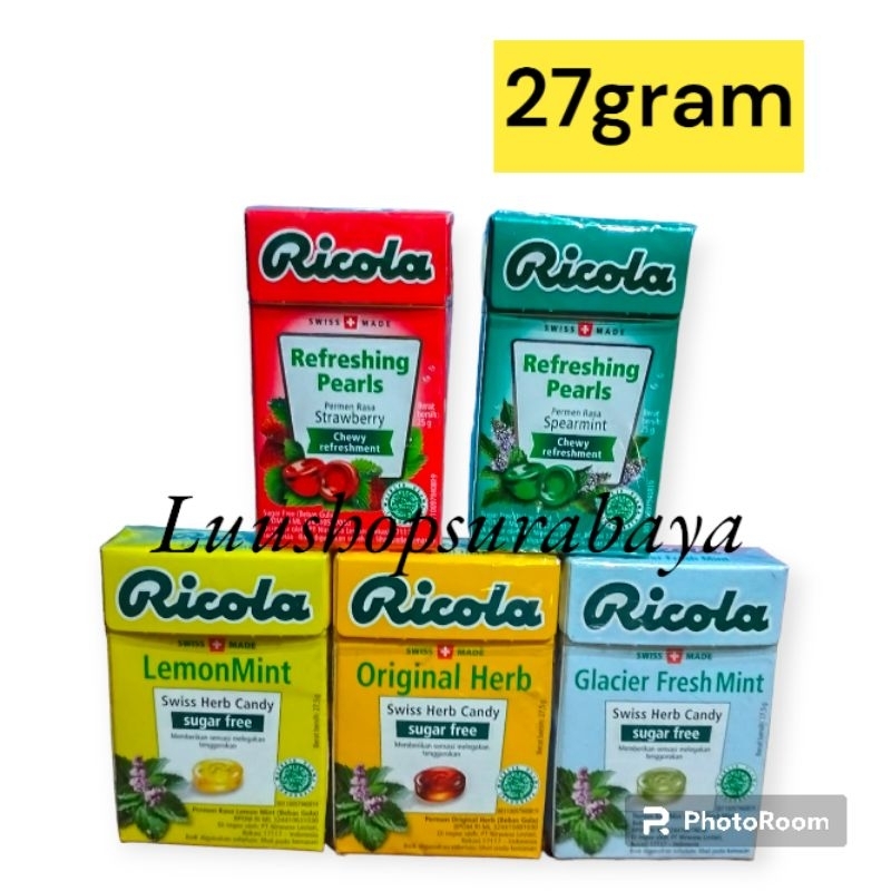 

Ricola Permen Mint Sugar Free 25gr