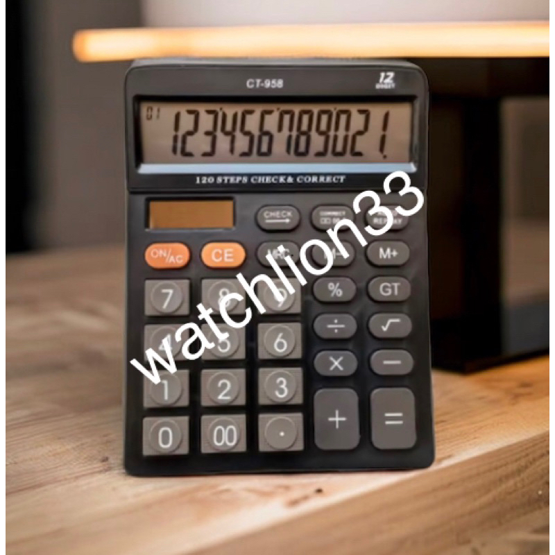 

Kalculator meja CT 958 Dagang 12 Digit solar aktif