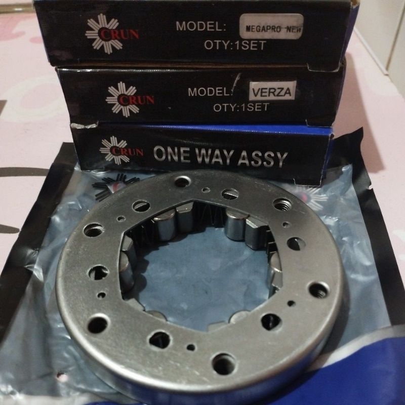CRUN ONE WAY ASSY MEGAPRO NEW KYE /VERZA /CRF 150 /TIGER /MEGAPRO MONO /RUMAH PELOR STATER