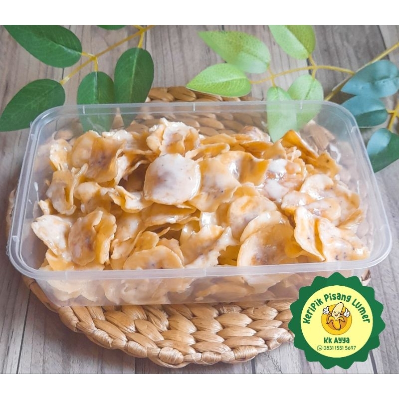 

Keripik Pisang Tiramisu Lumer box 500ml