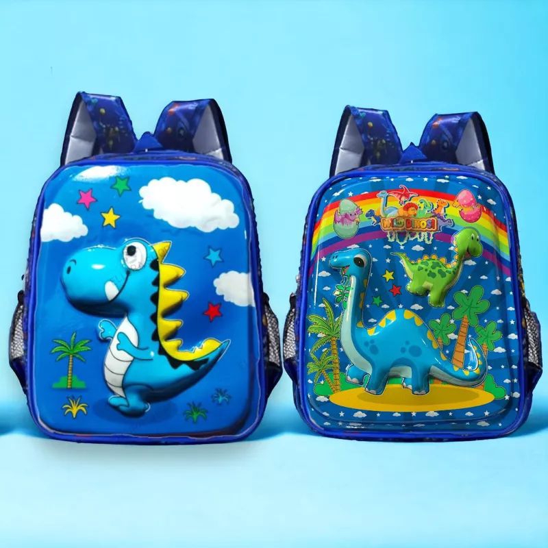 TAS ANAK LAMPU LED COWOK KARAKTER DINO TK