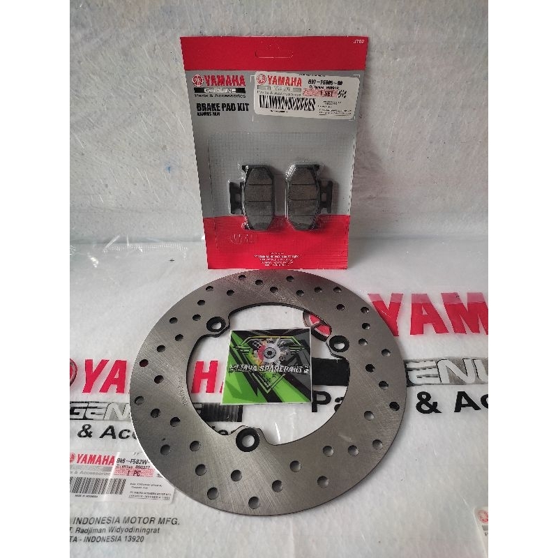 PIRINGAN CAKRAM BELAKANG+ DISPAD BELAKANG YAMAHA R 15 V3 ORI