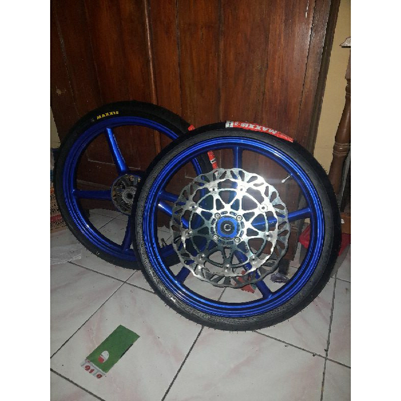 velg rcb mx king 160 rata repaint biru original