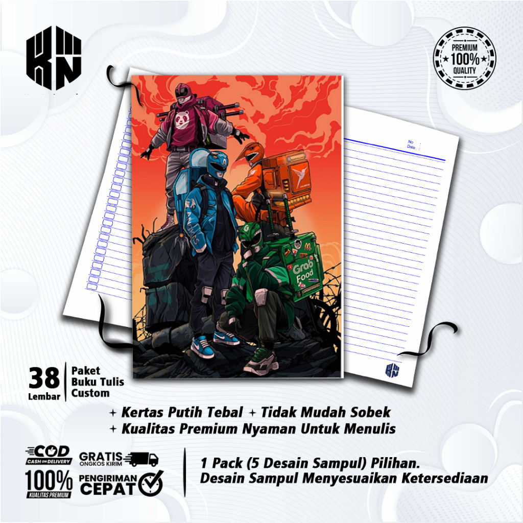 

Buku Tulis Sekolah Custom Tema KAMEN RAIDER X KENSUKE Bergaris 38 Lembar 1 Pak Isi 5 Buku/ Buku Tulis Anime/ Buku Aesthetic/ Buku Catatan