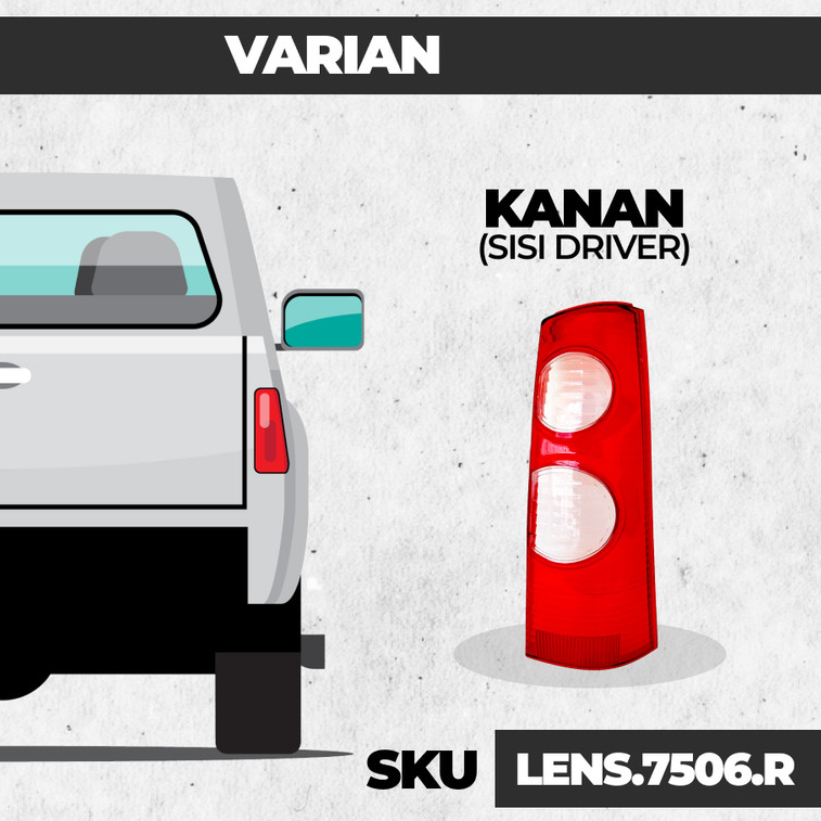 ORI100% MIKA KACA LAMPU STOP BELAKANG CPU AVANZA XENIA VVTI 2008 2009 2010 2011 **