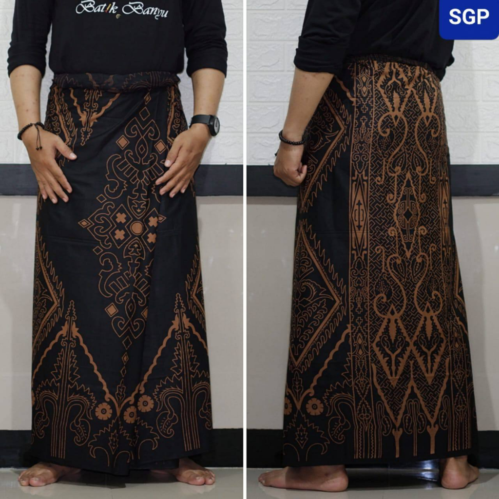 COD Sarung Batik Pintu Aceh Series Hitam Pekat Terbaru