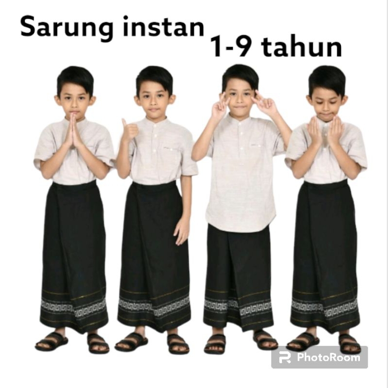 sarung instan anak 1-9 tahun / sarung sunat anak / sarung anak model rok